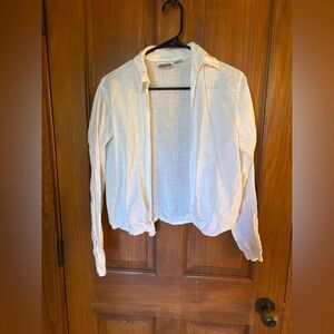 Chico's Design Cream Linen Jacket